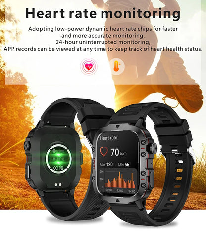 Sports Fitness Military Smart Watch