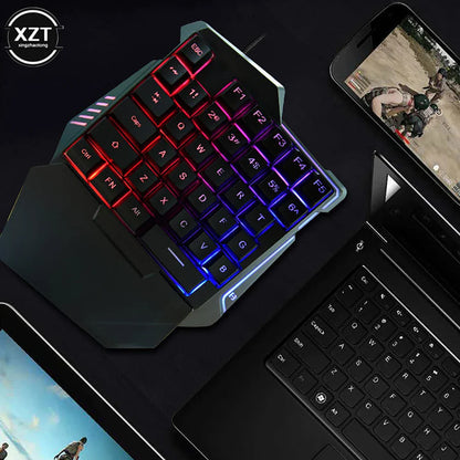 G7 Gaming Keyboard Single Hand Mini Usb Ultra