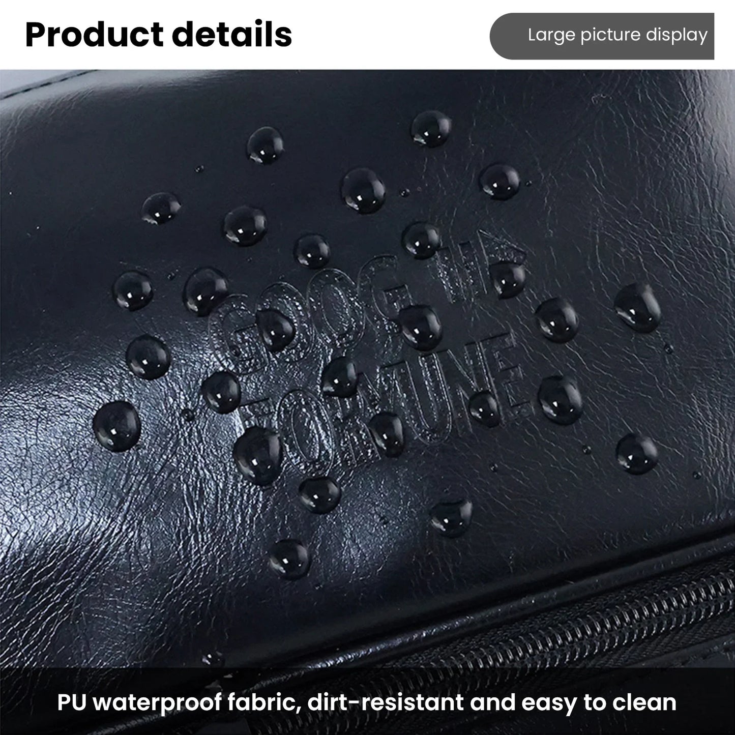 Portable Double Layer Pu Leather Makeup Bag