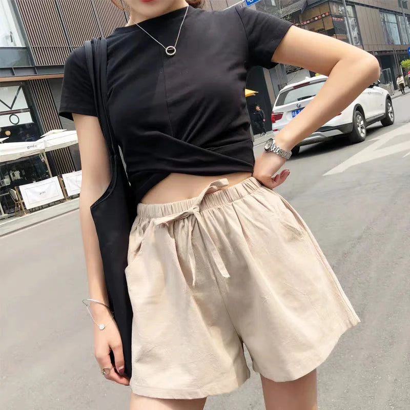 Casual Linen Shorts for Women