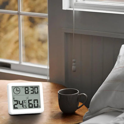 Digital Desk Clock with Temperature and Humidity, Wall Clocks