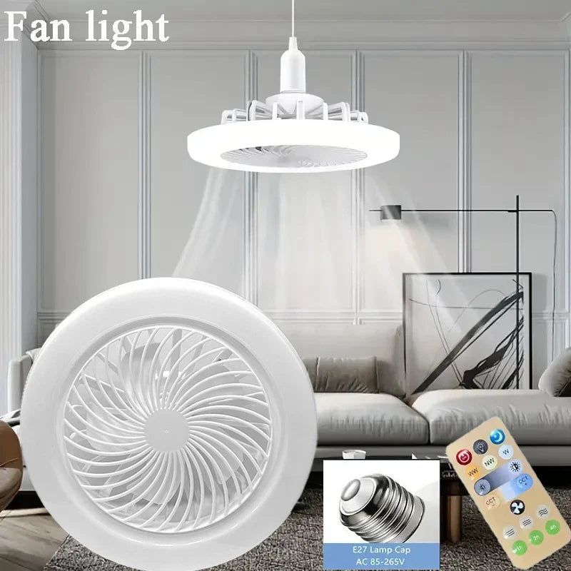 2-in-1 Three-speed Mode Remote Control LED Fan