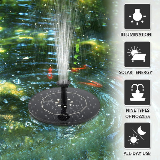 LED Solar Fountain Set