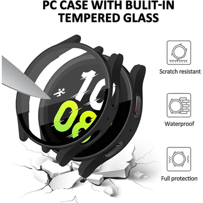 Tempered Glass+ PC Cover for Samsung Galaxy Watch