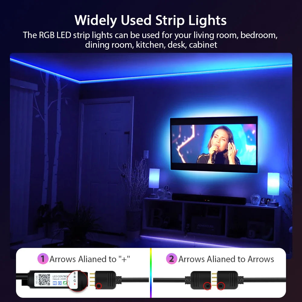 LED Strip Color Changing Lights for Party Home