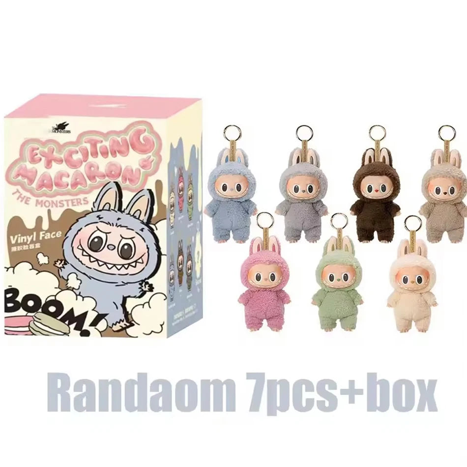 Cute Hot Sale Anime Figure Labubu Vinyl Pendant Doll Model Toy Cute Monster Replica Keychain Toys Birthday Gifts