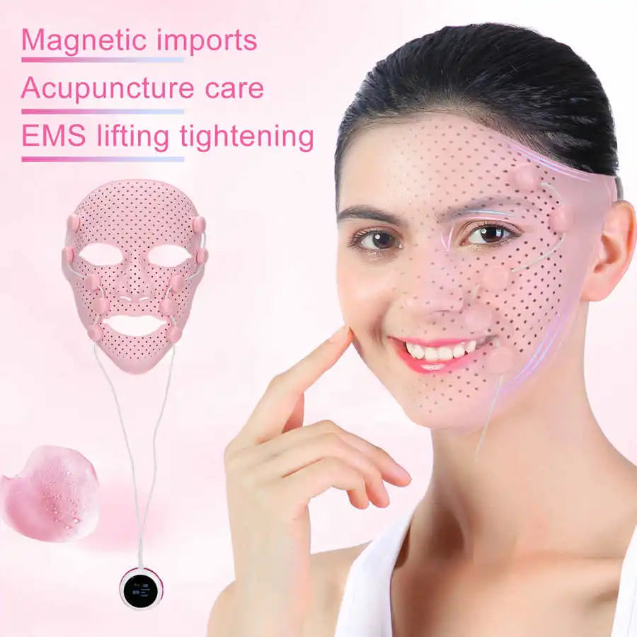 3D Silicone Mask massager facial acupuncture