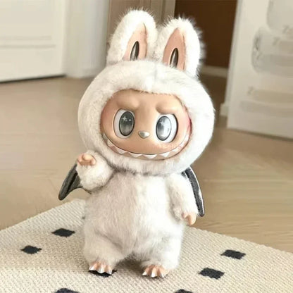 2025 Labubu The Monsters Pendant Series Spring Wild Home Cute Mokoko Pumpkin Purple Doll Replica Pendant Birthday Gift To Girl