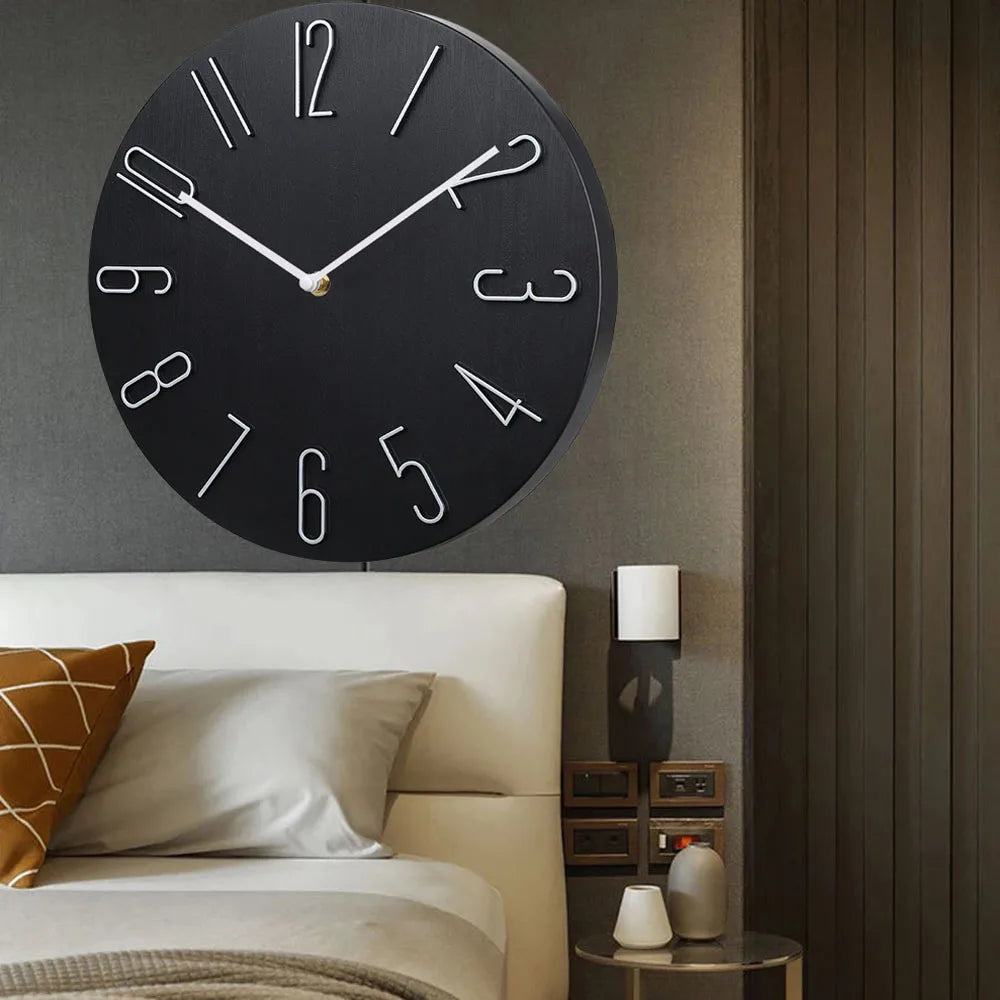 Wall clock living room household hanging fashion clock light