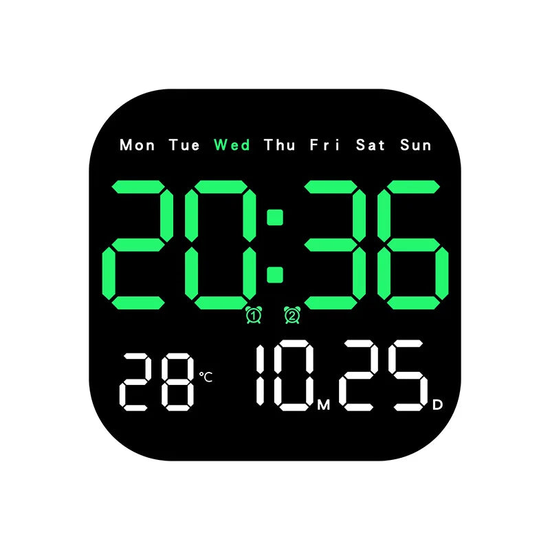 Digital Wall Clocks Temperature Date Week Dispaly Electronic Table Clock