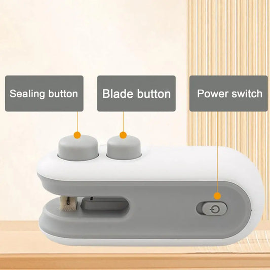 Rechargeable Bag Sealer with Cutter