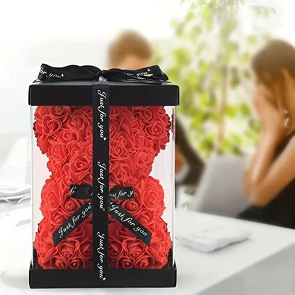 1pc Artificial Rose Bear Flower a Gift for Valentine's Day Supplies Party Decoration