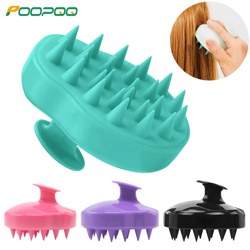 Silicone Shampoo Scalp Hair Massager Head Body