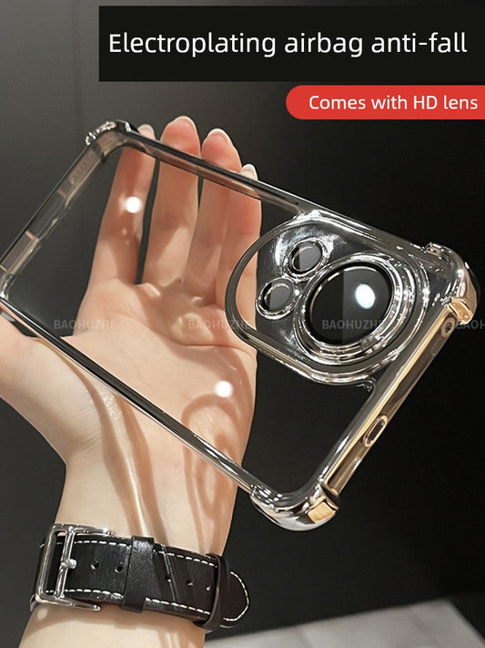 Drop-Resistant Electroplating Transparent Cover with Dynamic Hard Case