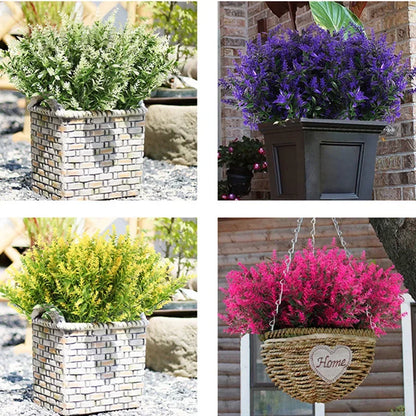 3/5/10Pcs Artificial Flower Plastic Lavender Fake Plant Home Table Outdoor Garden Decoration Wedding Bridal Bouquet Decoration