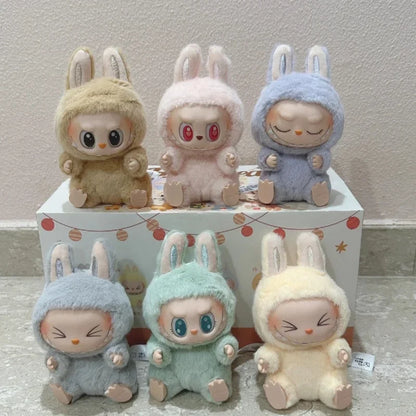 100% Original Labubu Has A Seat And Macaron Vinyl Face Doll Backpack Decorated Pendant For Surprise Blind Box Girl Mystery Gifts