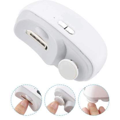 Rechargeable 2-In-1 Electric Nail Polish With Lighted Fingernail Toenail Pedicurist