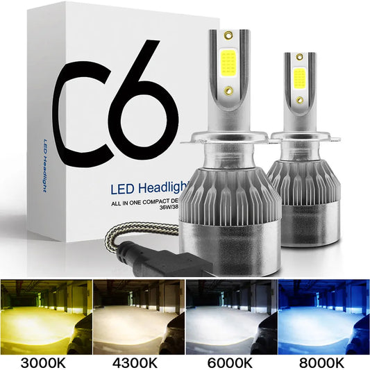 Super Bright High Low Beam Headlamp Bulbs