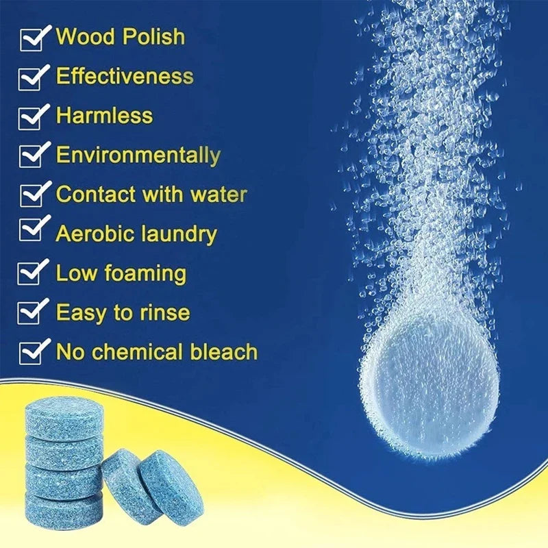 Solid Cleaner Car Windscreen Cleaner Effervescent Tablet