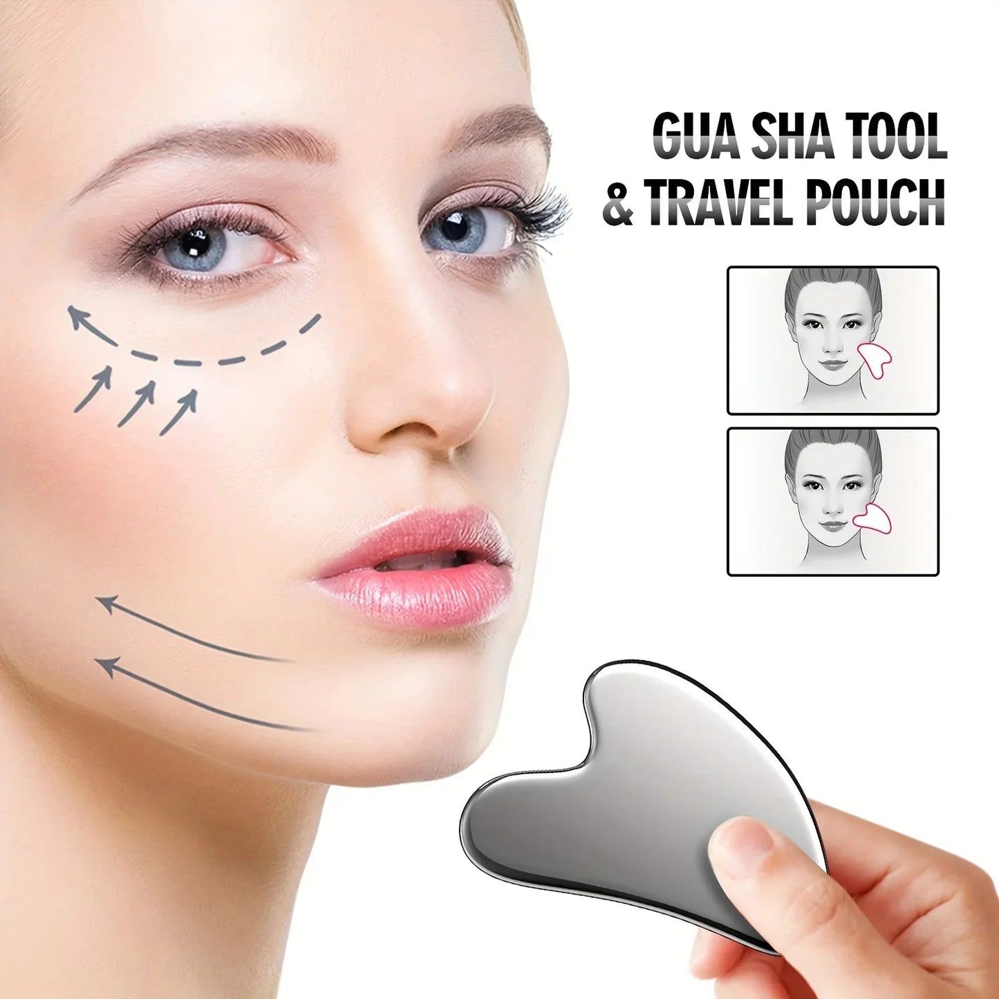 Stainless Steel Gua Sha And Face Rollers