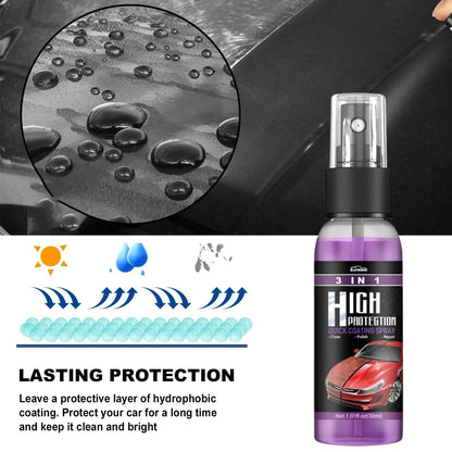 3 In 1 Rapid Ceramic Coating Fortify Car Polish Spray