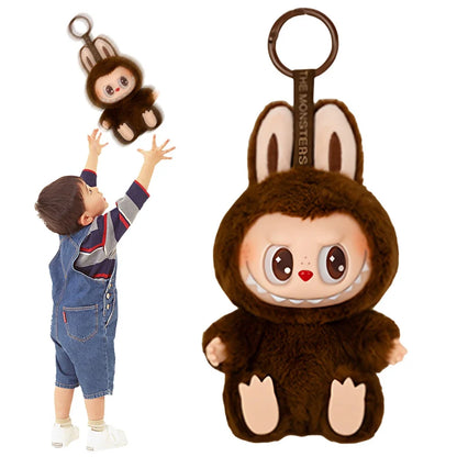 1:1 Replica Labubu The Monsters Toys Plush Vinyl Face Dolls Heart-Moving Macaron Hanging Keychain Dolls Action Figures Model