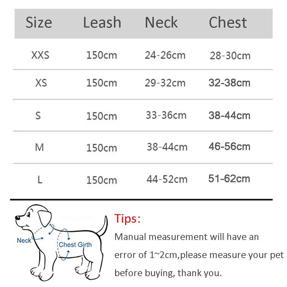 Dog Harness Adjustable Leash Set for Dogs