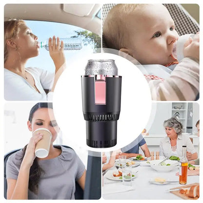 Car Coffee Warmer 2-in-1 Car Coffee Warmer And Cooler Anti-Slip Car Cup Expander Car Drink Holder Water Bottle Holder For