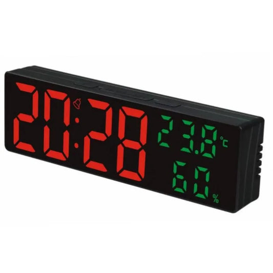 9 Inch Large Digital Wall Clock Temperature Humidity Night Mode Snooze clock
