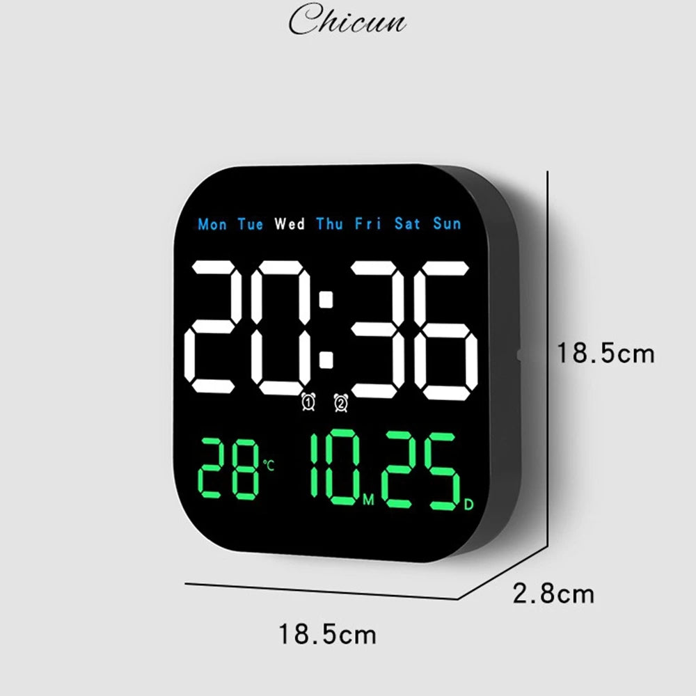 Digital Wall Clocks Temperature Date Week Dispaly Electronic Table Clock