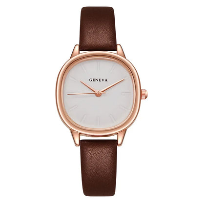 2024 New Casual Women's Watches Simple Quartz Wristwatches Leather Watches Students Clock Ladies Watch Gift Reloj Para Mujer