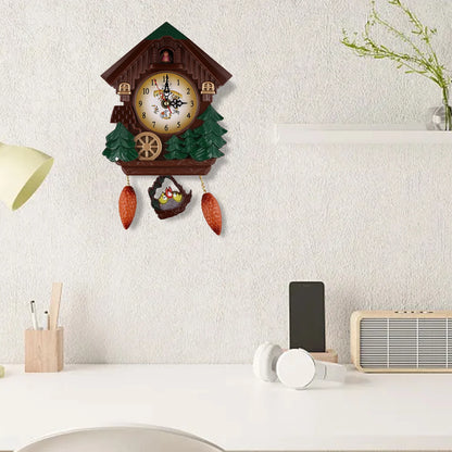 Wall-mounted Alarm Clock Cuckoo Pendulum Clock