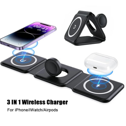 3-in-1 Wireless Charging Station for Apple