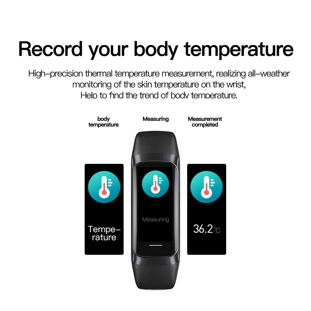 Sports Waterproof Smartwatch Band for Women IOS Android