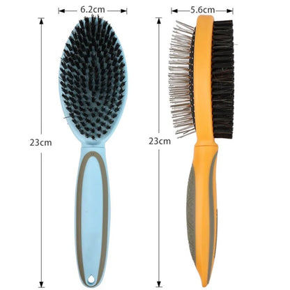 Dog Comb Pet Hair Remover Double-sided Combs for Cats Cleaning Tools