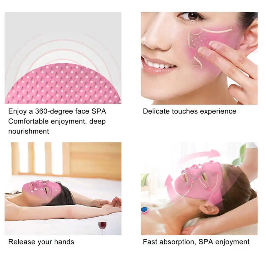 3D Silicone Mask massager facial acupuncture