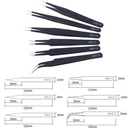 Stainless Steel Tweezers Repair Tools