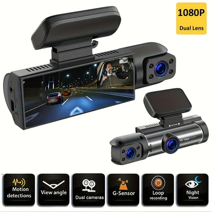 Loop Record Dashcam 3.16 Inch Screen Camcorder 170 Degree Wide Angle