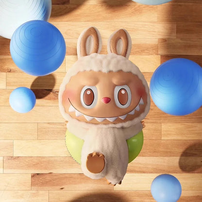 100% Genuine The Monsters Labubu Lazy Yoga Series Mystery Blind Box Cute Anime Figure Model Confirm Style Desktop Ornaments Toys