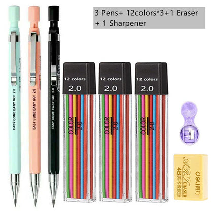 Mechanical Pencil Set For Writing Sketching Art Drawing