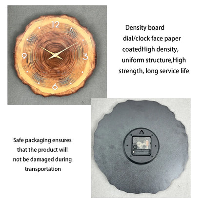 wooden ring veneer wall clock.