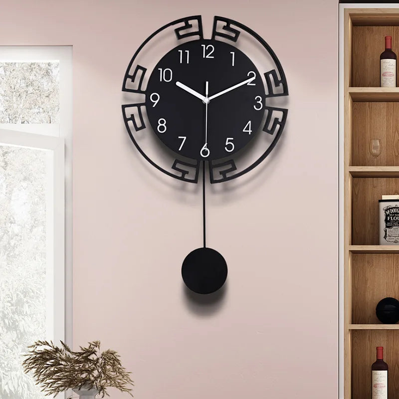 Creative Swingable Silent Wall Clock,