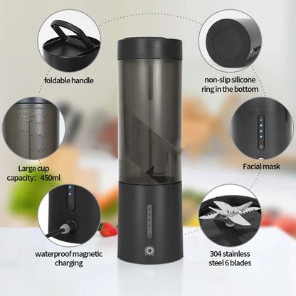 Portable Wireless Blender Electric Fruit Juicer