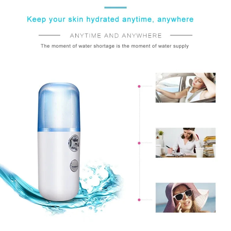 Handheld Mini Humidifier Nano Mist Usb Rechargeable