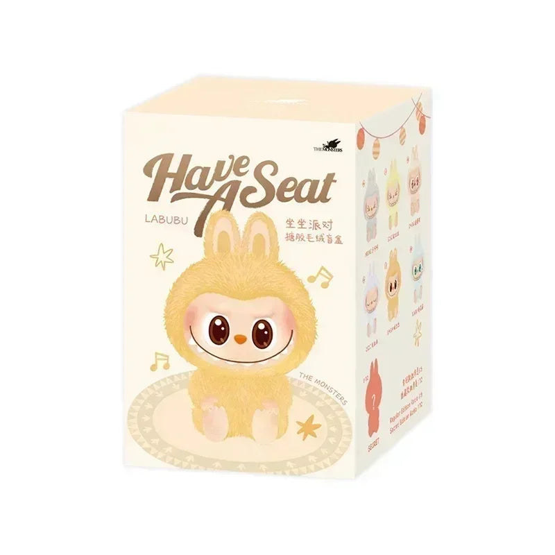 100% Original Labubu Has A Seat And Macaron Vinyl Face Doll Backpack Decorated Pendant For Surprise Blind Box Girl Mystery Gifts