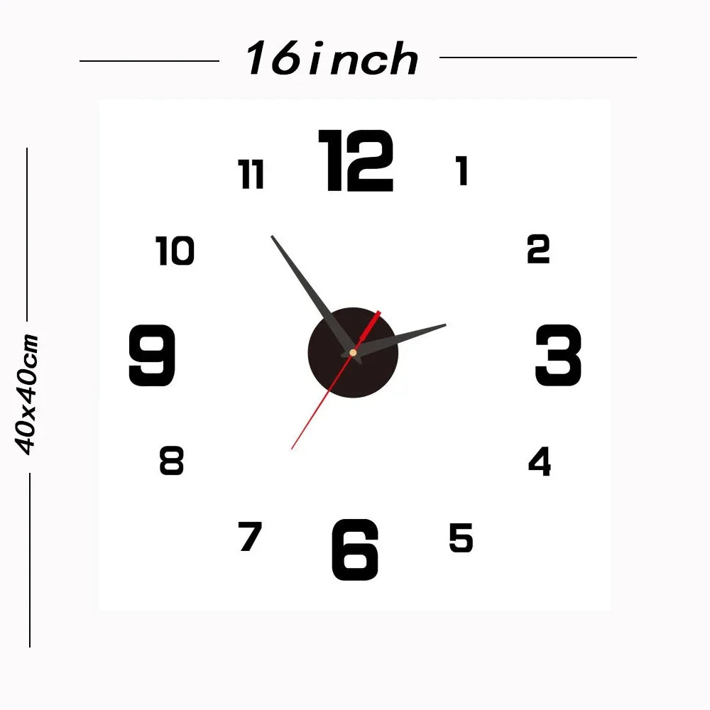 Originality Wall Clock Silent Non-Ticking Battery Operated Wall Mounted Clock
