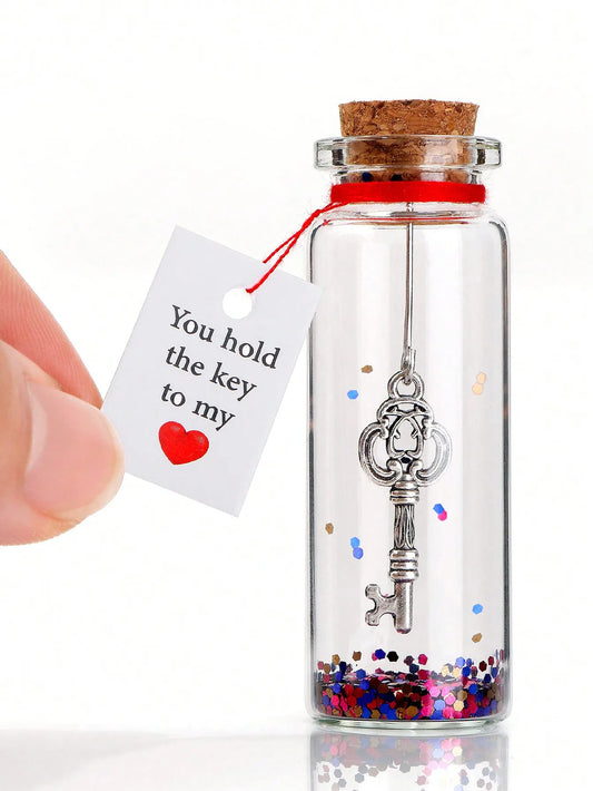 1pc Wishing Bottle Decorative Bottle Valentines Day Gift For Her/For Him