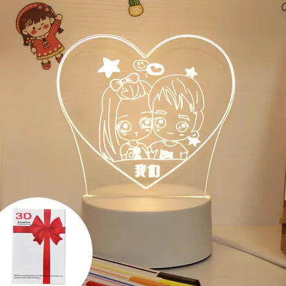 3D Eiffel Tower Ferris wheel castle Home Decoration USB Night light Girlfriend Birthday Gift Valentine's Day Christmas Ornament