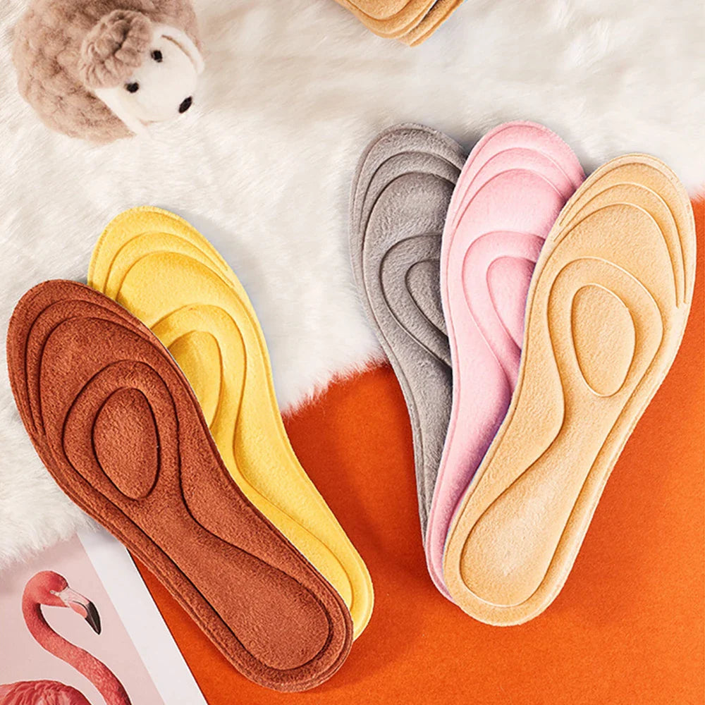 1~10PCS Keep Warm Fleece Insole Thicken Soft for Shoes