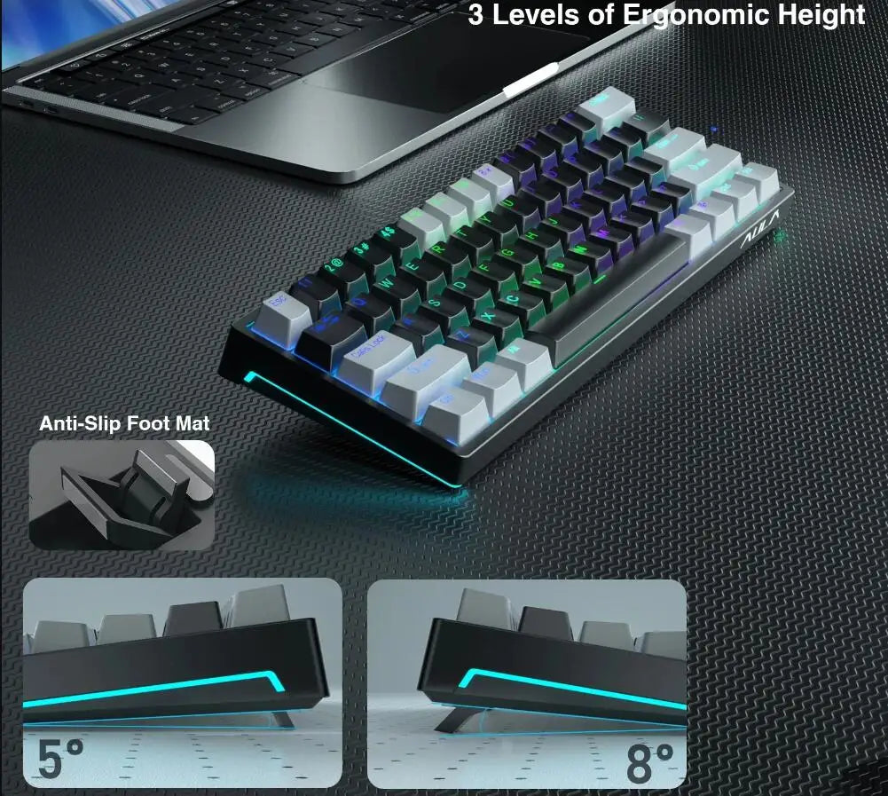 AULA F3261 RGB effect USB Mini Mechanical Gaming Keyboard